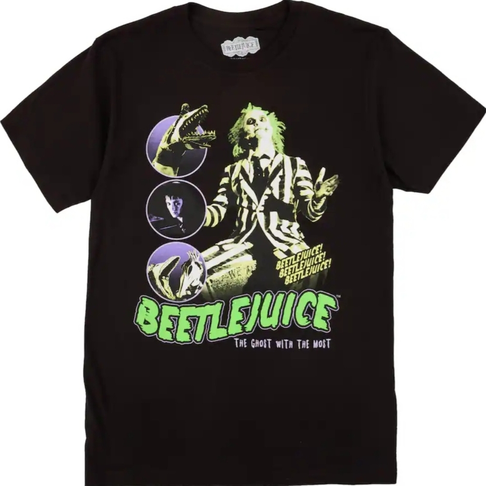 Beetlejuice Black Graphic T-Shirt